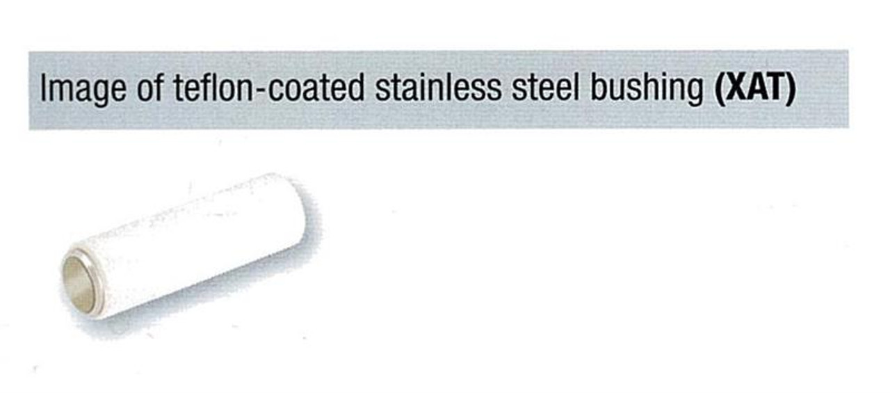 Teflon-coated stainless steel bushing