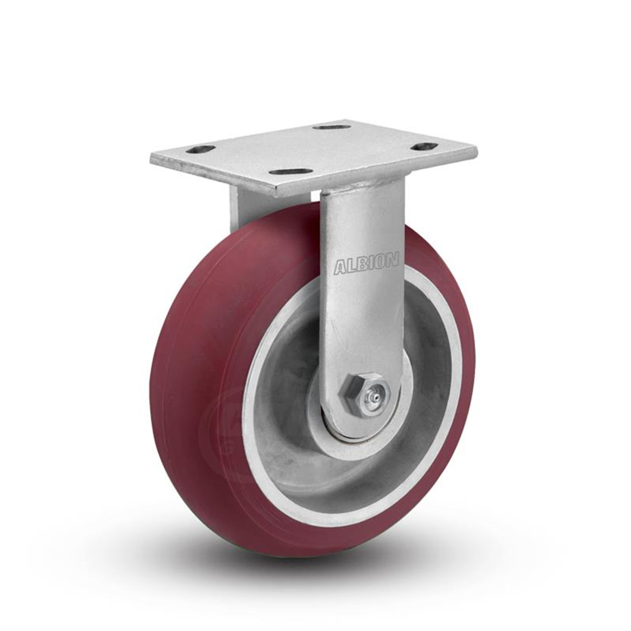 Albion 5x2 Rigid Caster Round Polyurethane Wheel