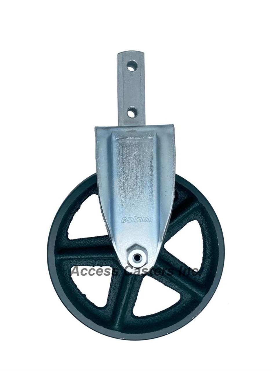 2.05280.12 Colson 5" Square Stem Rigid Caster with Cast Iron Wheel