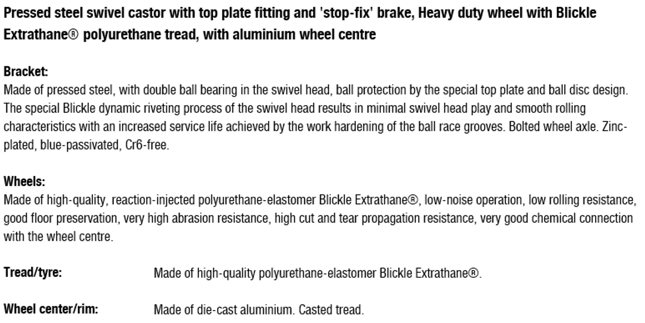 LE-ALTH 150K-14-FI Wheel and Bracket Information