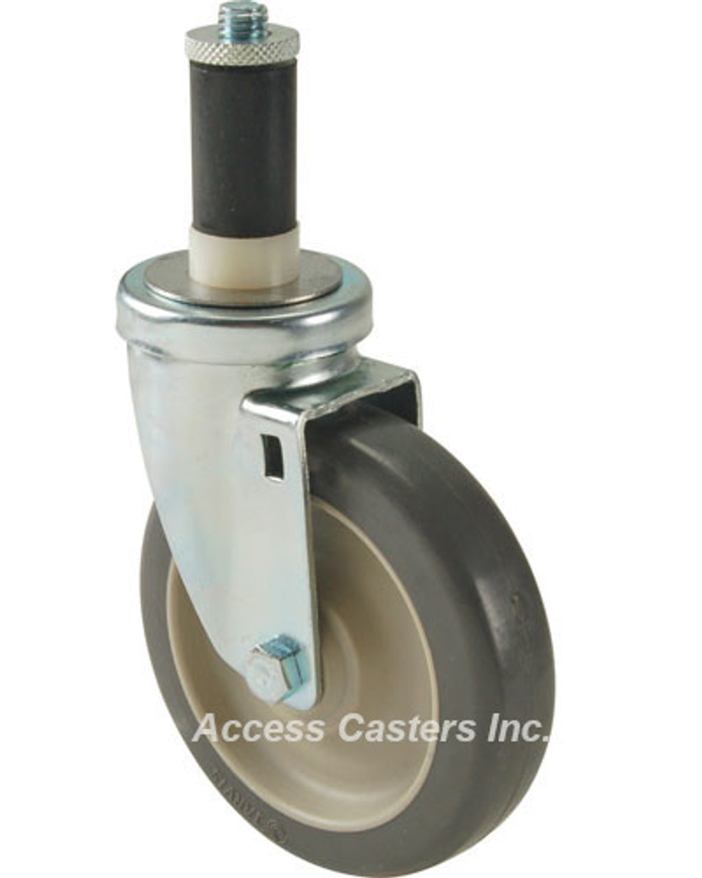 175563-DK 5 Inch Swivel Caster with Expansion Stem for Duke