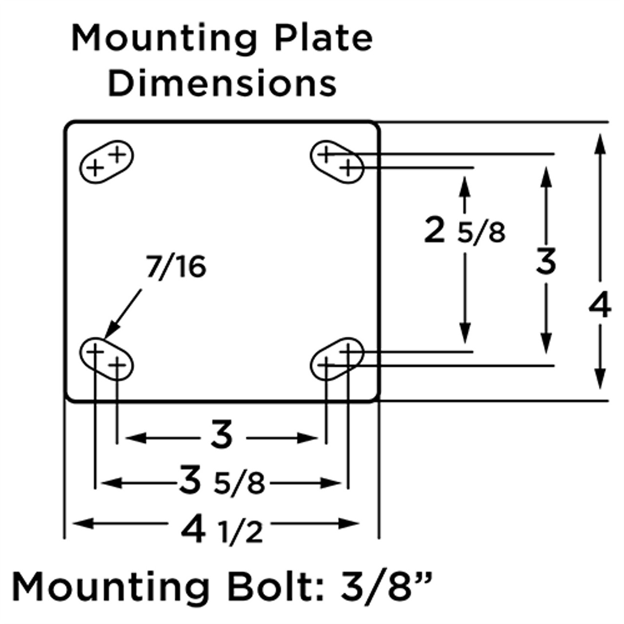 R-WHS-5WNSB 5 Inch Workhorse Stainless Steel Rigid Caster R-WHS-5WNSB 5 Inch Workhorse Stainless Steel Rigid Caster