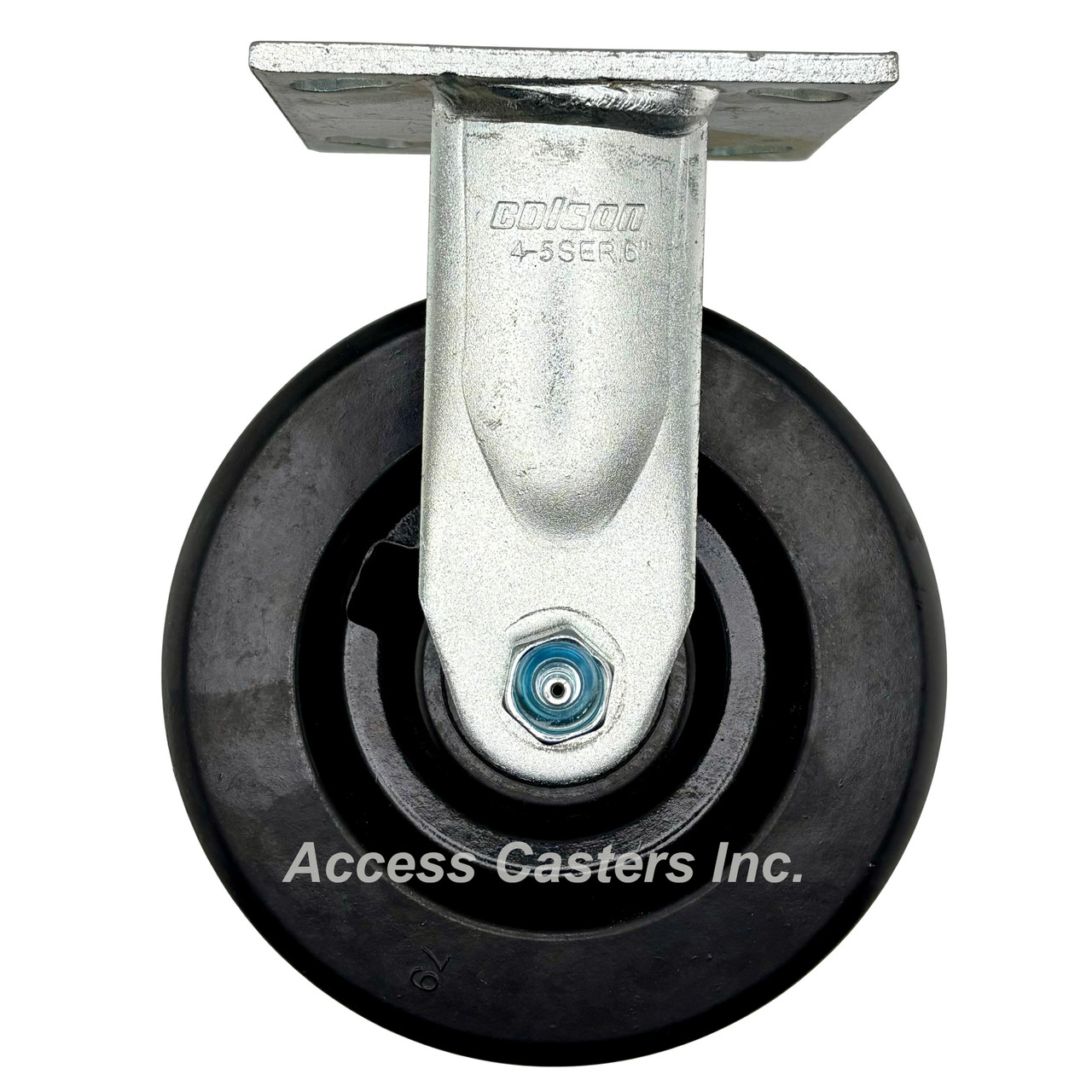 16TM06201R 6" x 2" Albion 16 Series Rigid Caster with Phenolic Wheel