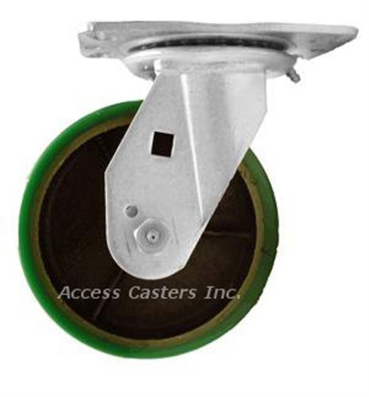 5 inch poly on cast swivel caster wheel