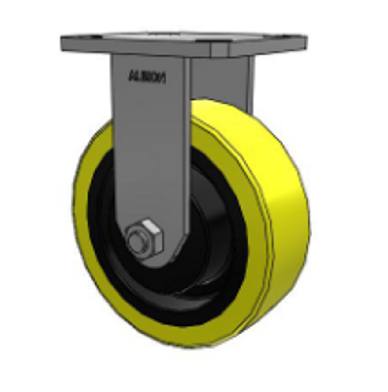 110PF06228R Albion 6x2 Rigid Caster Ergonomic Poly on Cast Iron Wheel