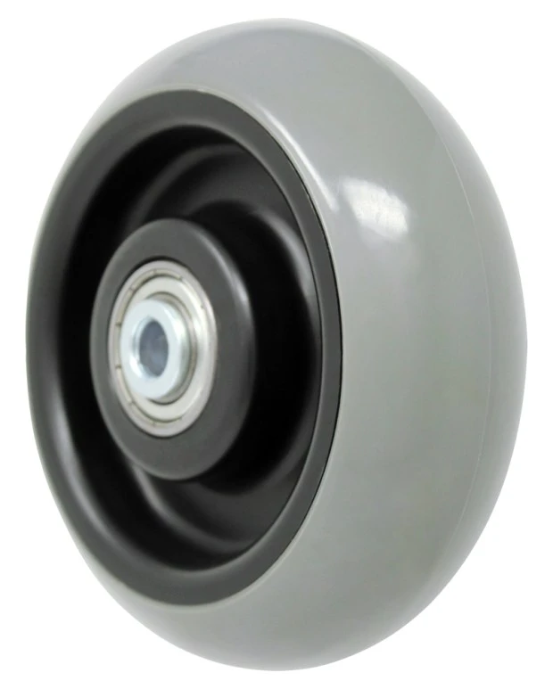 6DPU62 6" x 2" round tread polyurethane on polyolefin wheel