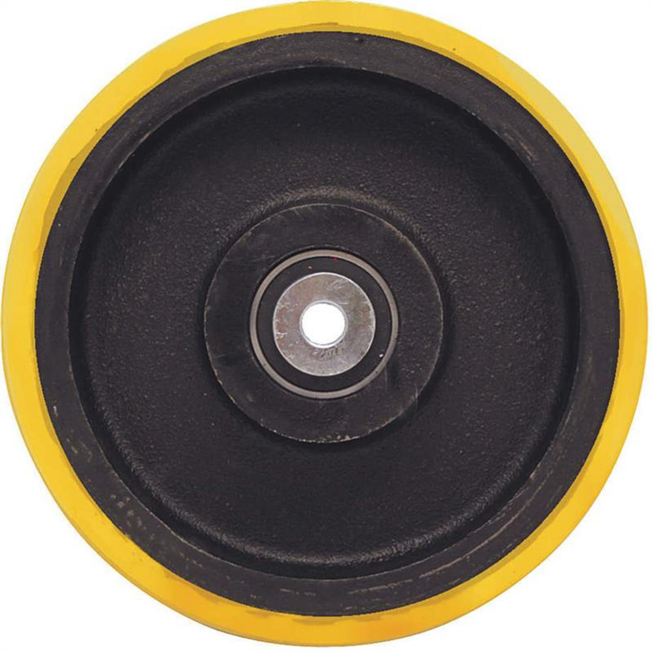 PF0622808 Albion 6" x 2" ergonomic polyurethane on cast iron wheel