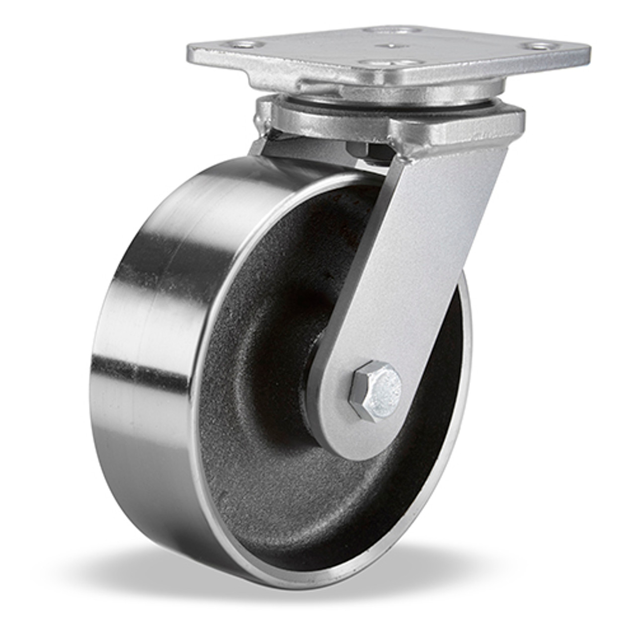 S-WH-6FSB Hamilton 6" x 2" Swivel Plate Caster, Forged Steel Wheel