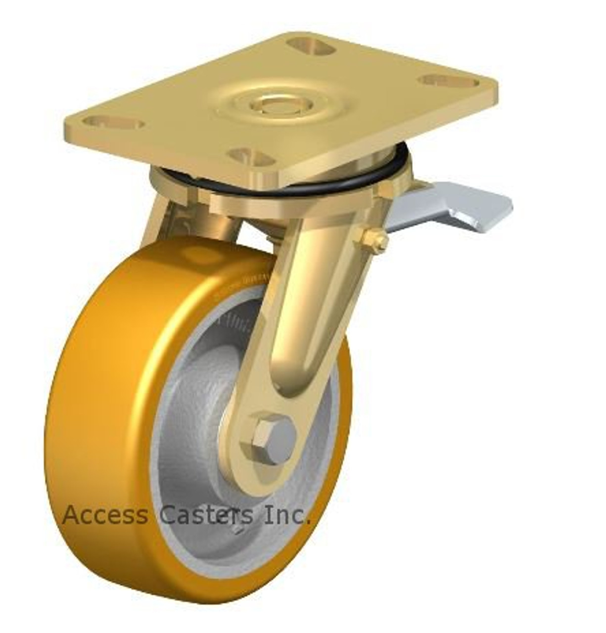 LS-GTH 150K-16-ST Blickle 6" Swivel Caster GTH Wheel Plate Ball Brake