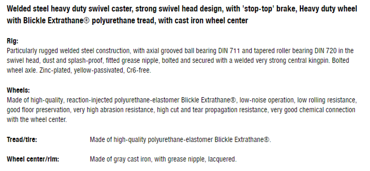 LS-GTH 150K-16-ST Wheel and Bracket Information