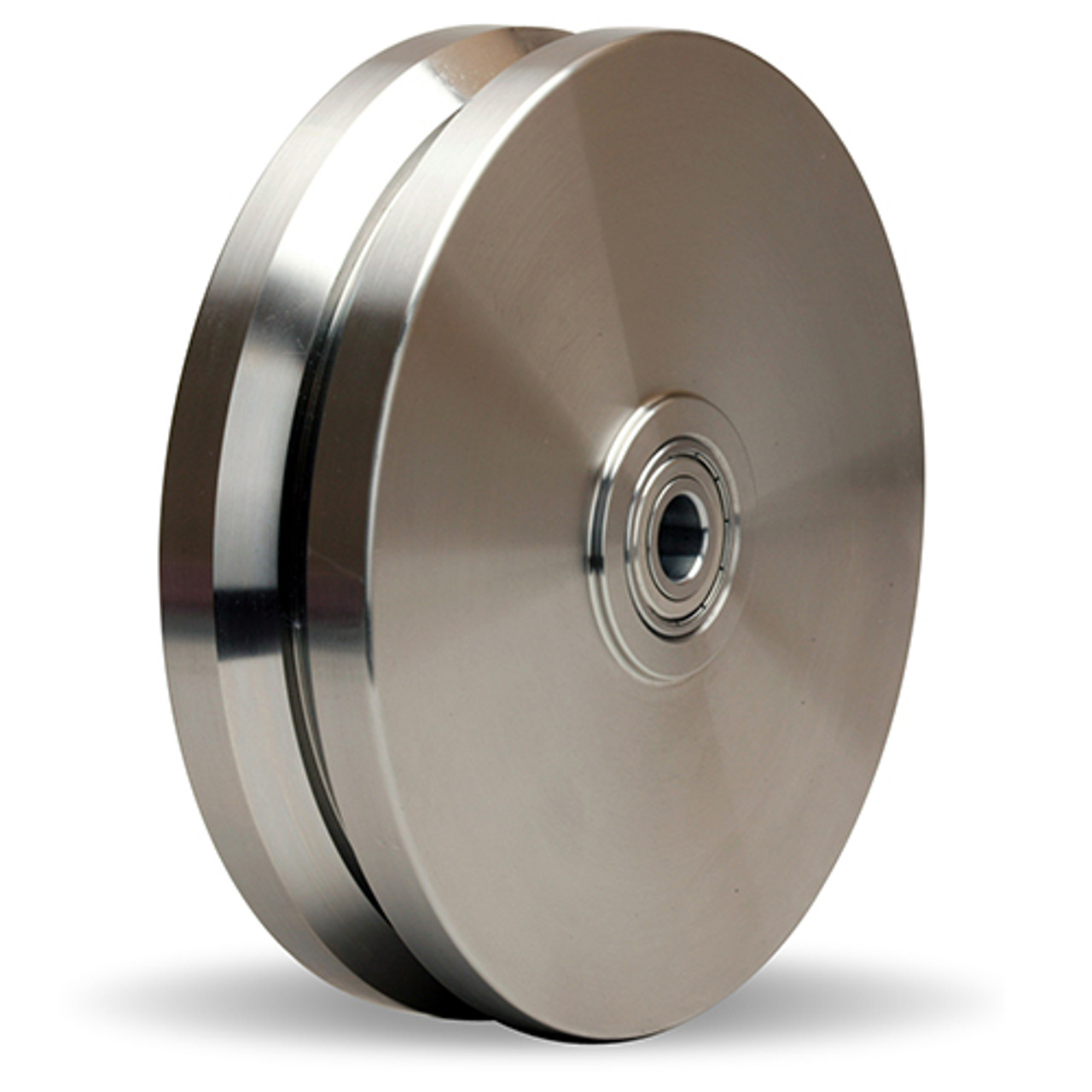 W-820-SVB-1/2 Hamilton 8" x 2" stainless steel v-groove wheel