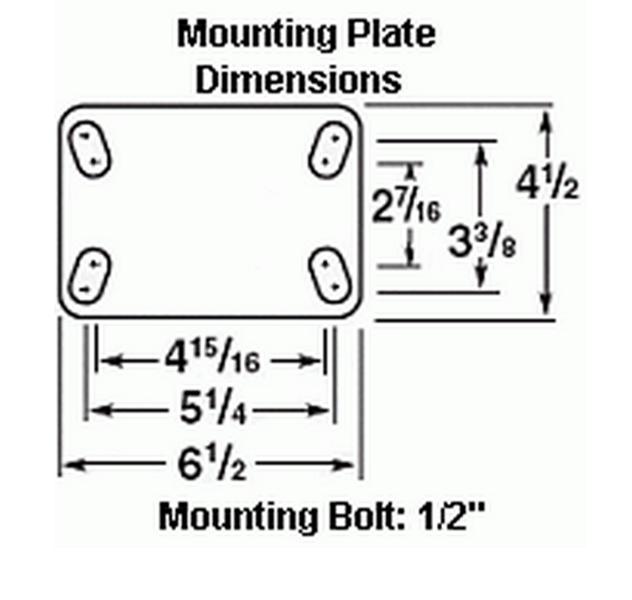 4.5 x 6.5 Plate Dimensions