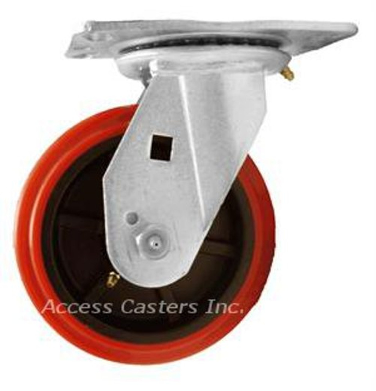 8 inch 41 series poly on poly swivel caster