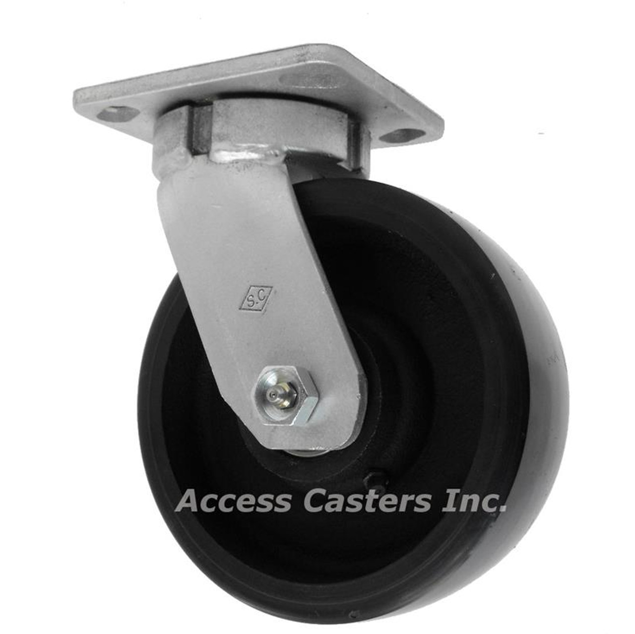 8PKLSW 8" kingpinless caster with energy saver polyurethane wheel