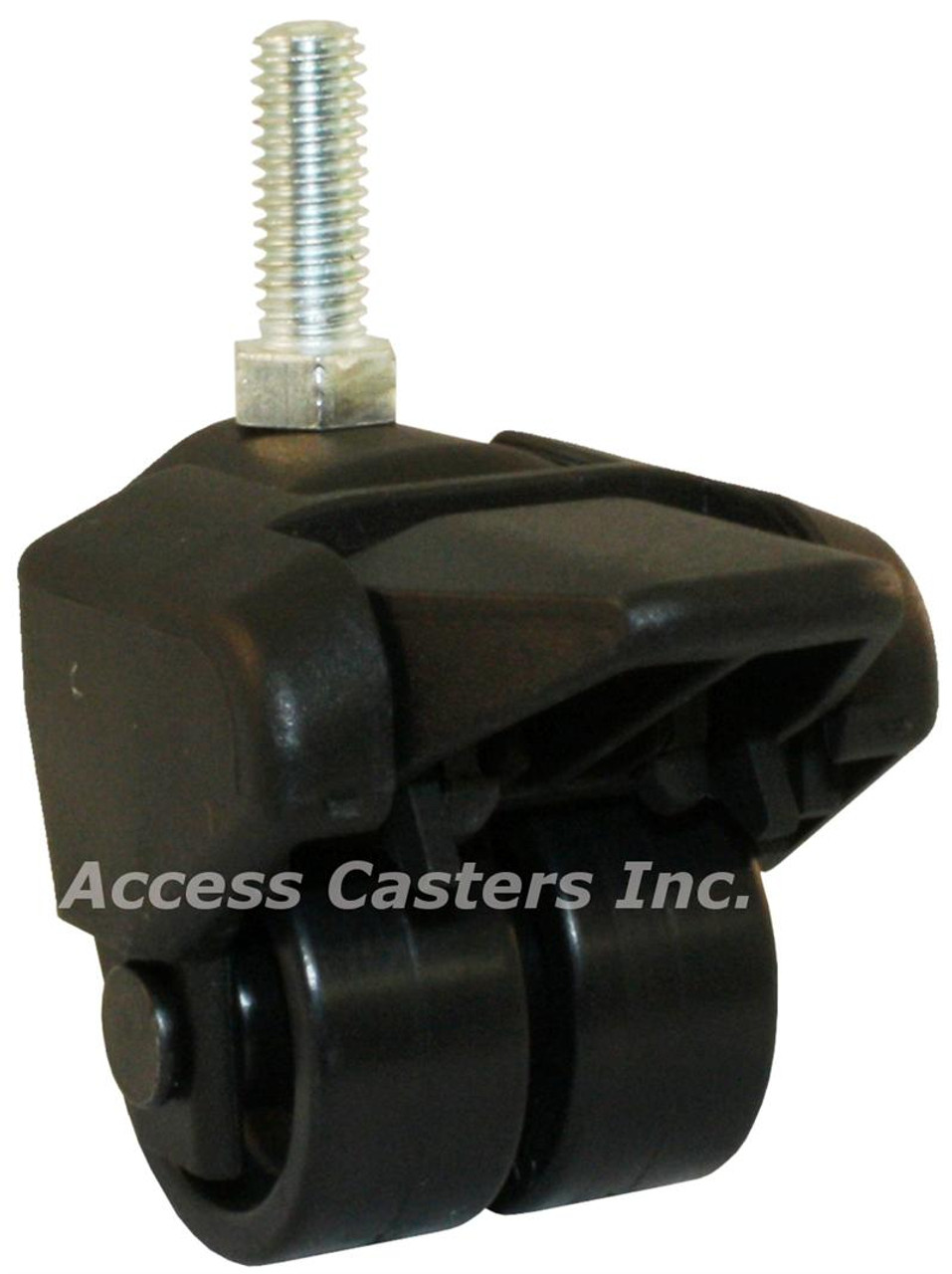 155-2XPP-24-WB X-Caster High Capacity Low Profile Dual Wheel Brak