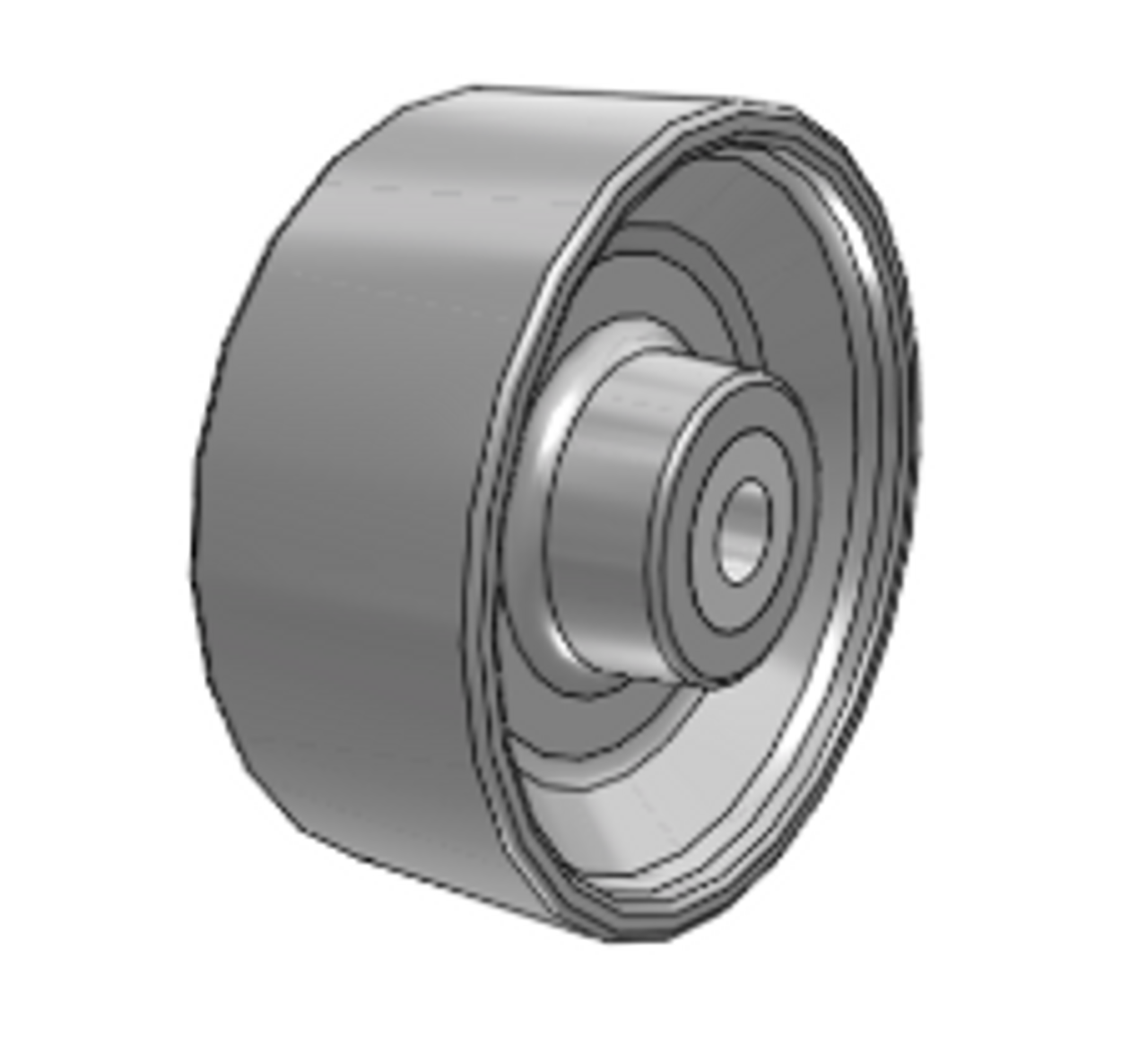 FS1070120 Albion 10" x 4" Forged Steel Wheel