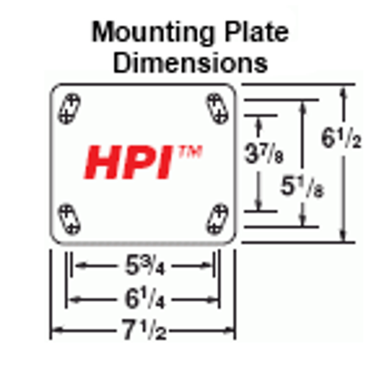 6.5 x 7.5 Plate Dimensions