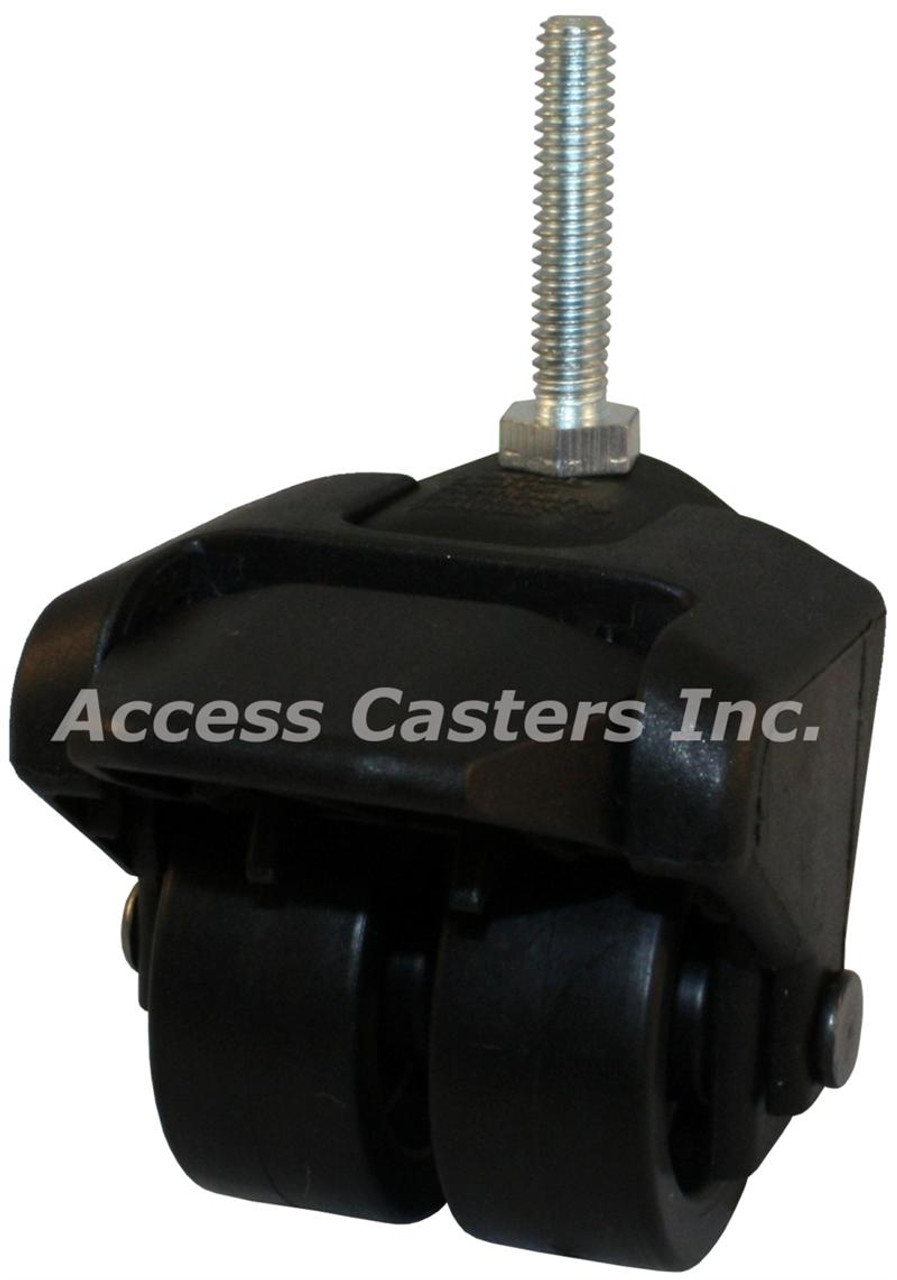 205-2XPP-24-WB 2 Inch X-Caster High Capacity Low Profile Dual Wheel Caster