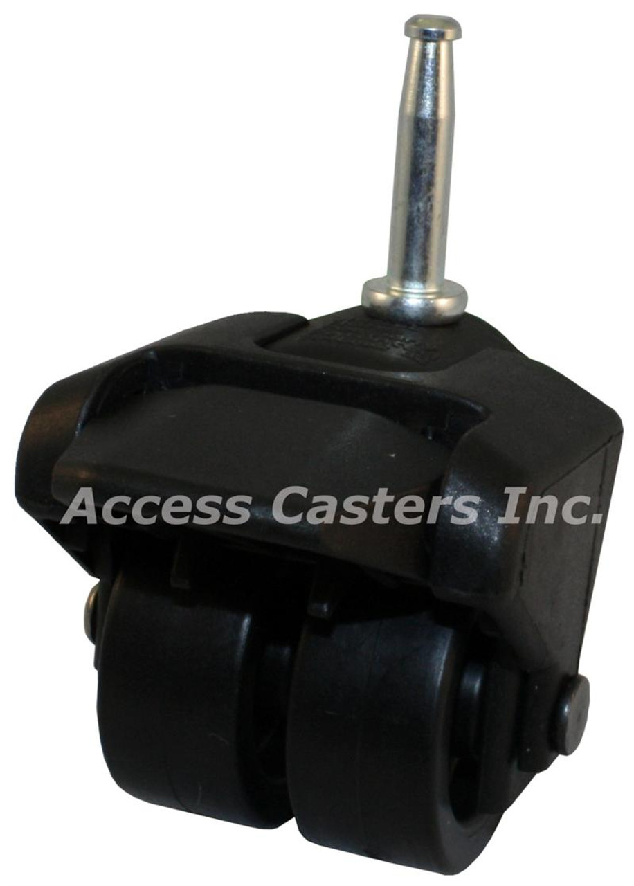 205-2XPP-10-WB 2 Inch X-Caster with brake, 5/16"x 1-1/2"