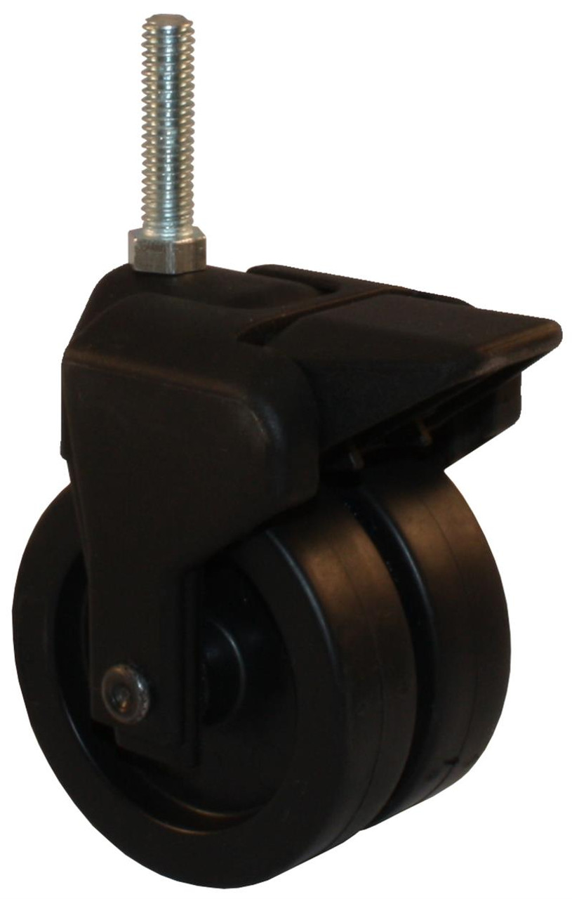 305-2XPP-29-WB 2 Inch X-Caster High Capacity Low Profile Dual Wheel Caster