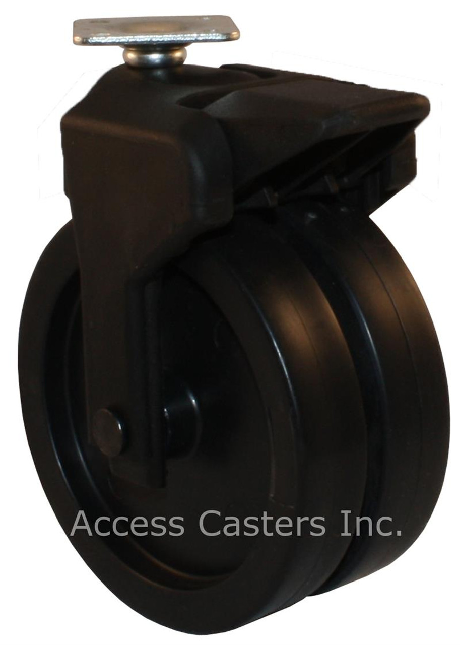 405-2XPP-00-WB 4 Inch X-Caster High Capacity Low Profile Dual W