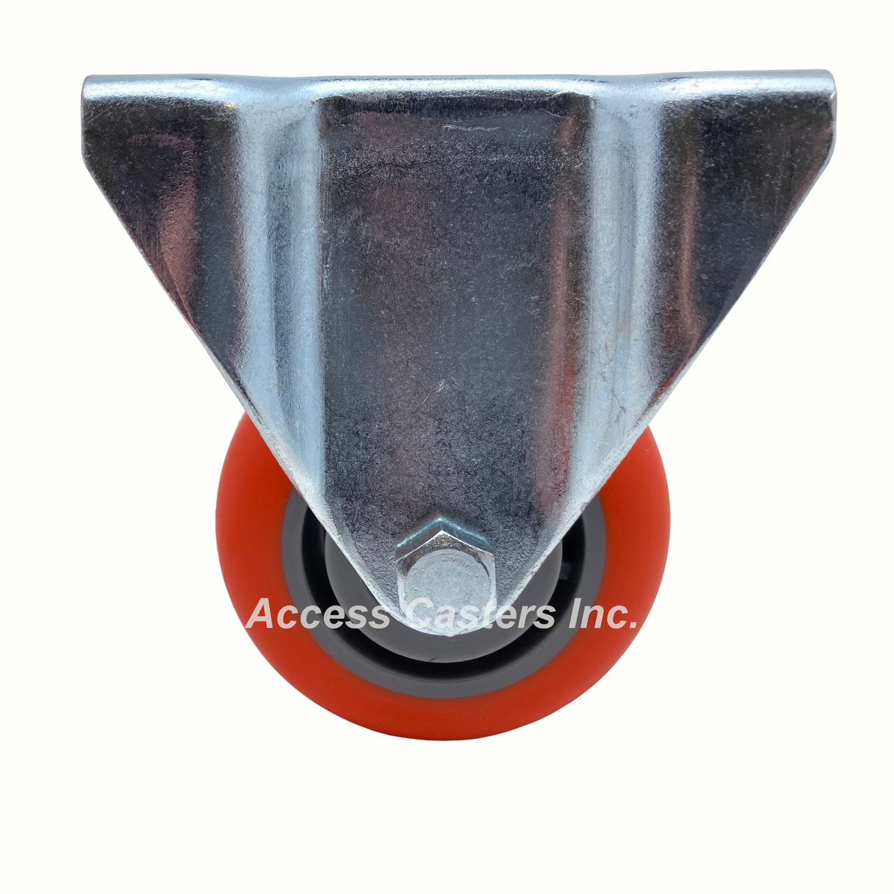 3" rigid caster with highly elastic polyurethane wheel