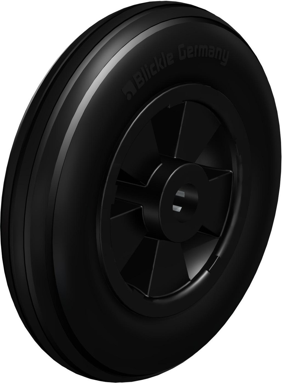 VWPP 200/20R 8" Blickle Soft rubber tire on synthetic rim