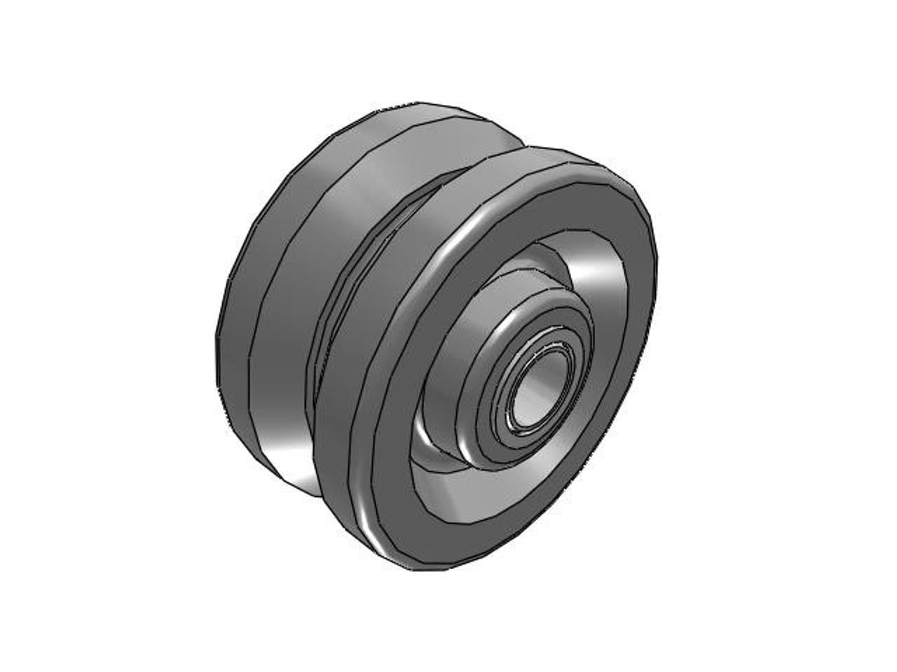 VG0420112 Albion 4" x 2" V-Groove Wheel