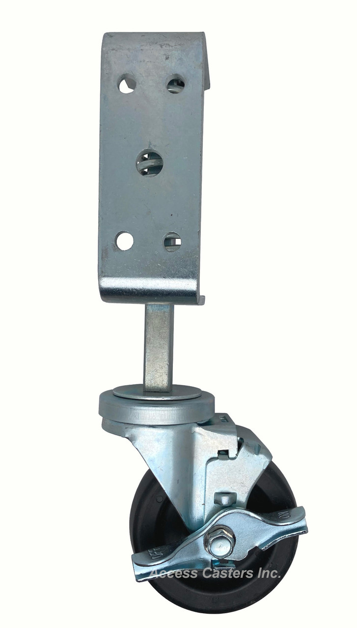 4" gate caster