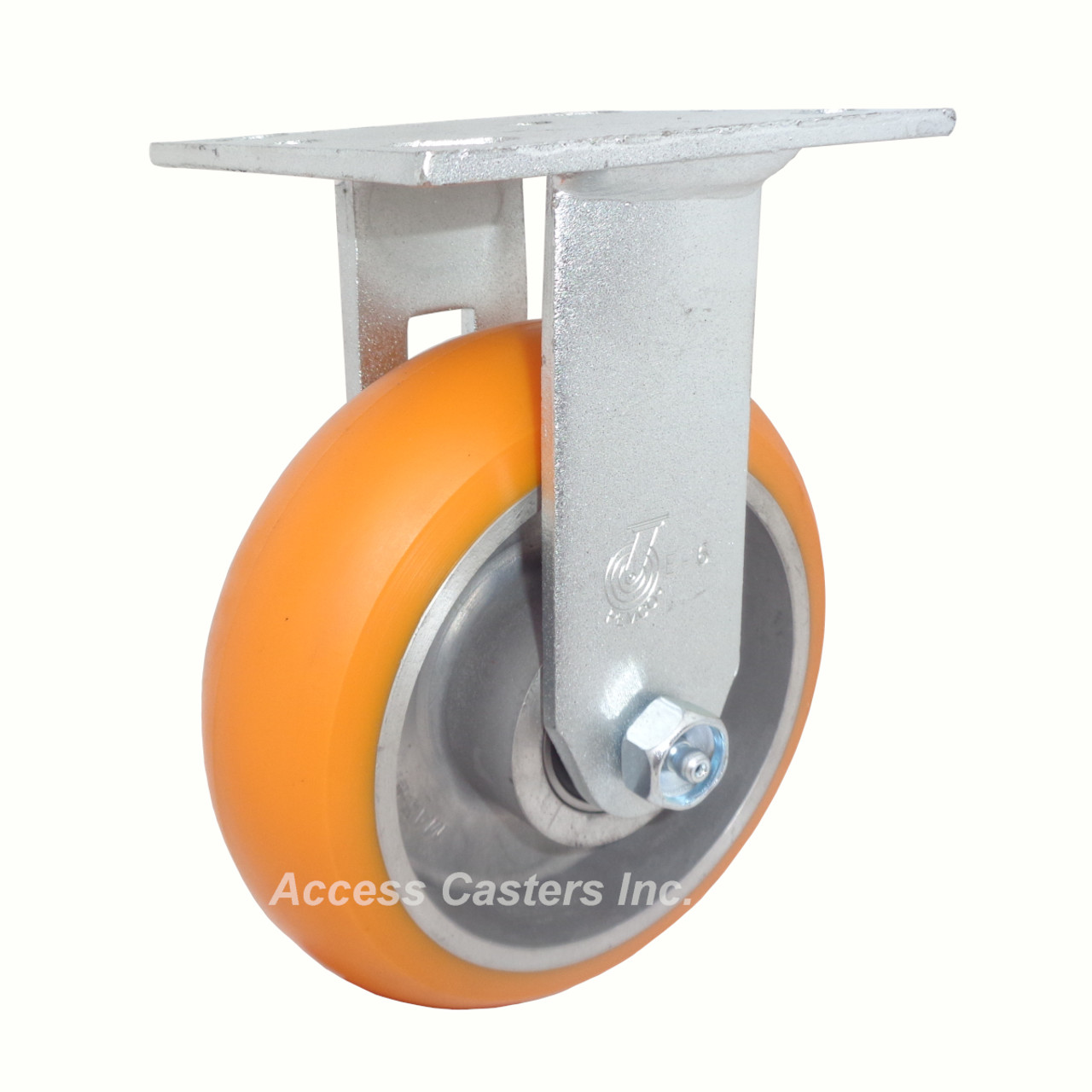 ER6X2AN 6" rigid caster with CG-Max orange wheel