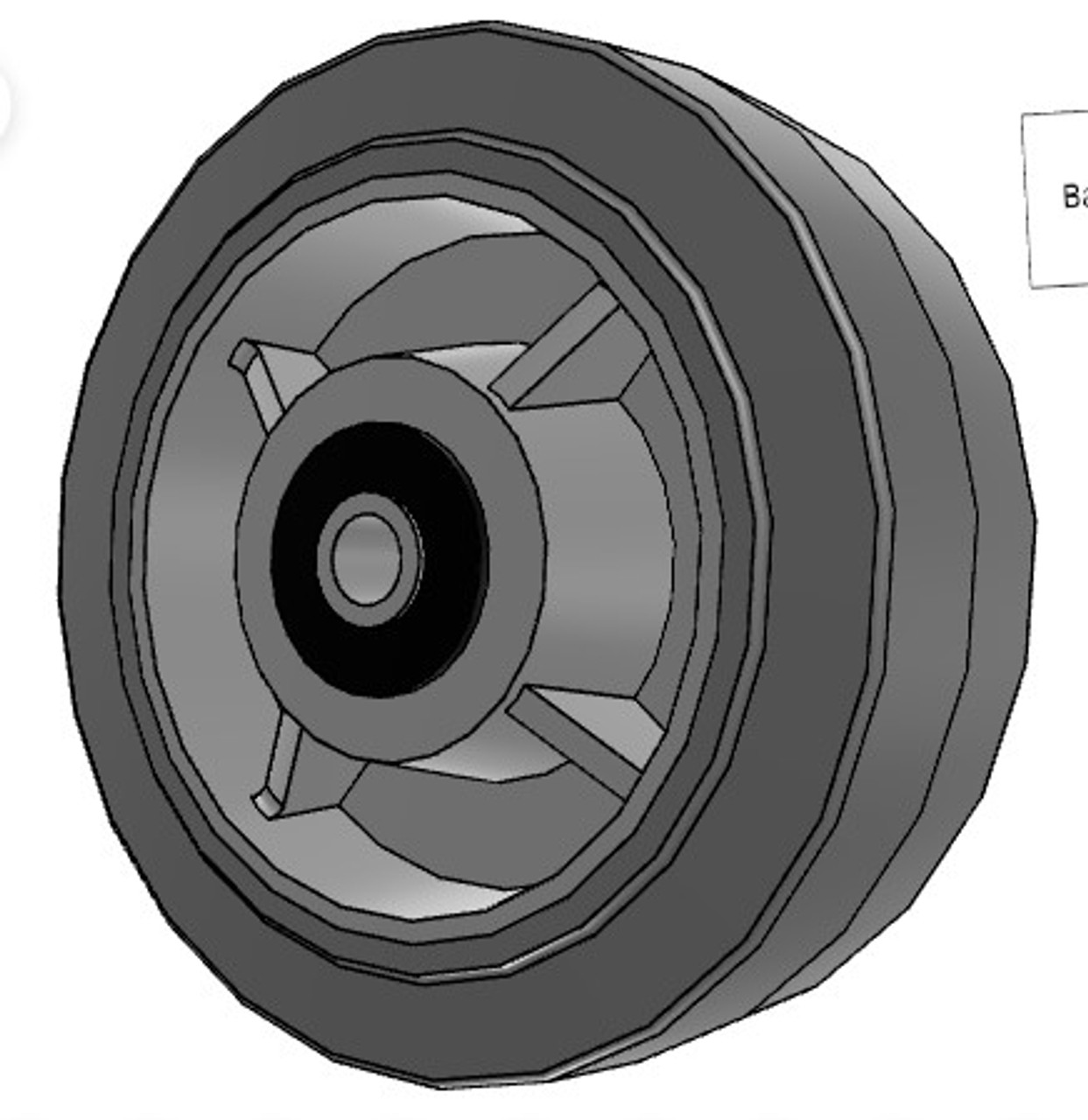 5.00006.459 Colson Performa Rubber Wheel