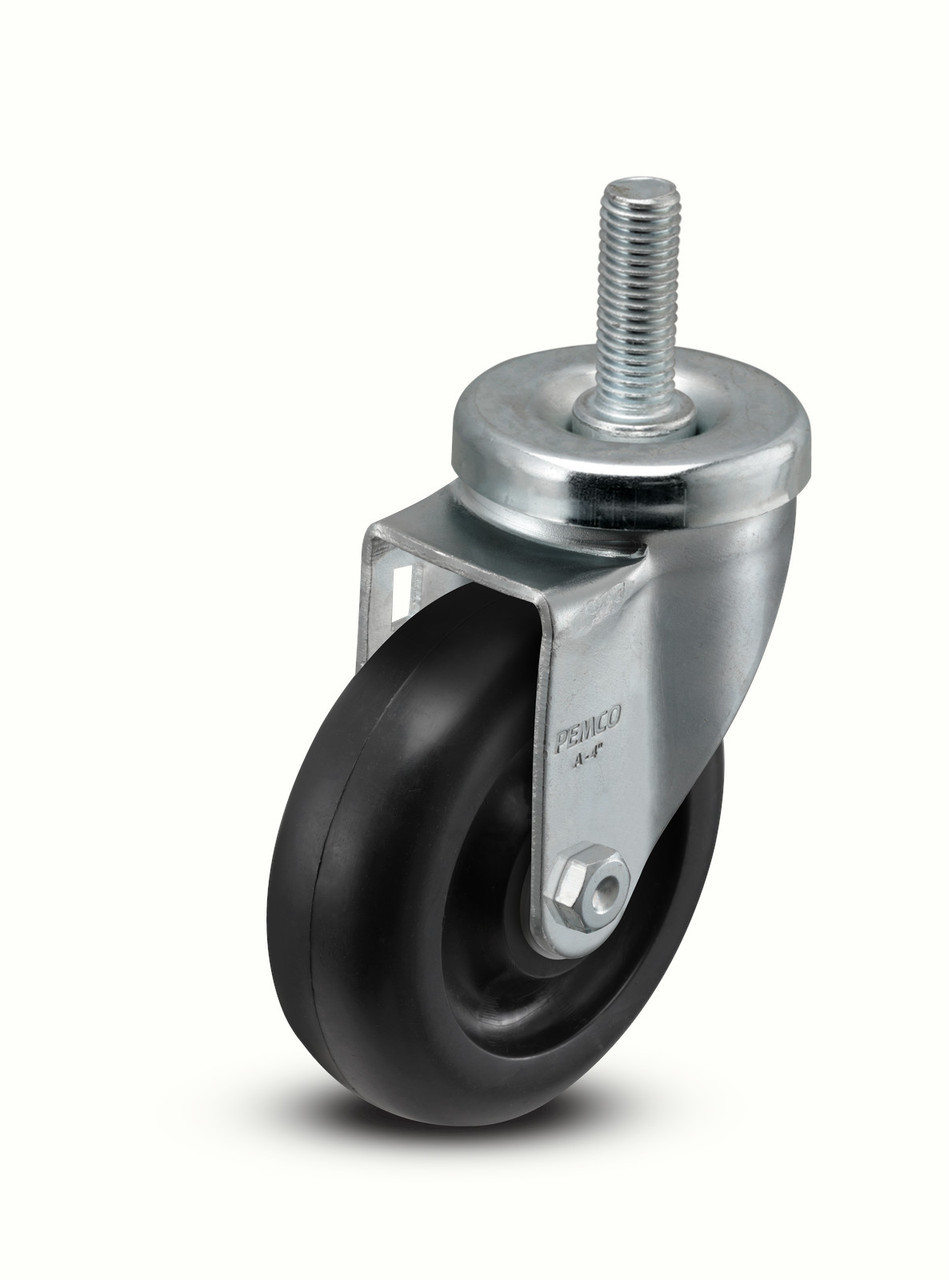 AS40T2POD 4" Threaded Stem Caster with Polyolefin Wheel