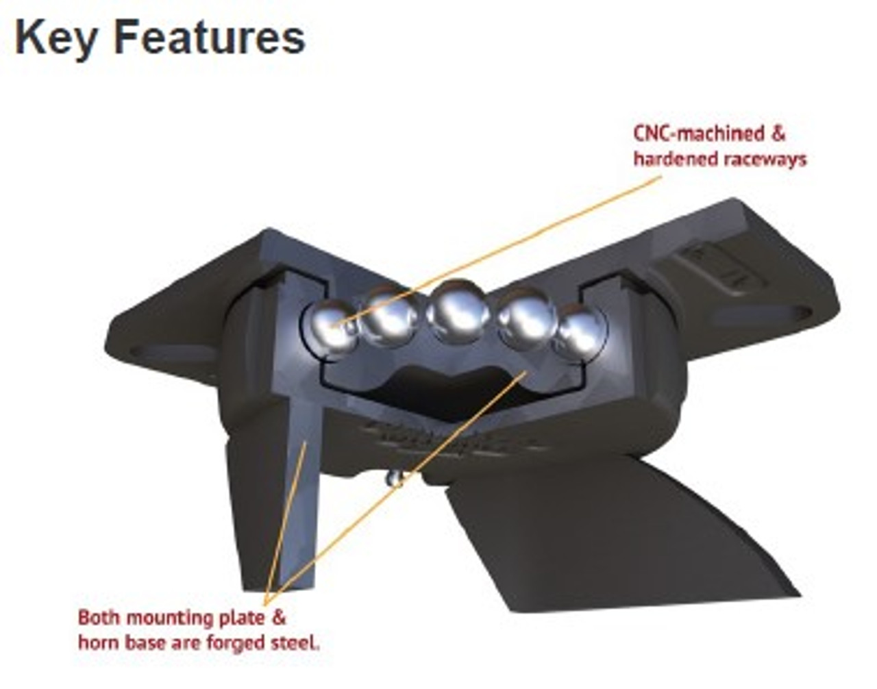 S-CH-12SWF70D Hamilton Champion Swivel Caster with 12" x 3" UltraGlide® (70D) Triple Wheel Black Tread on Aluminum