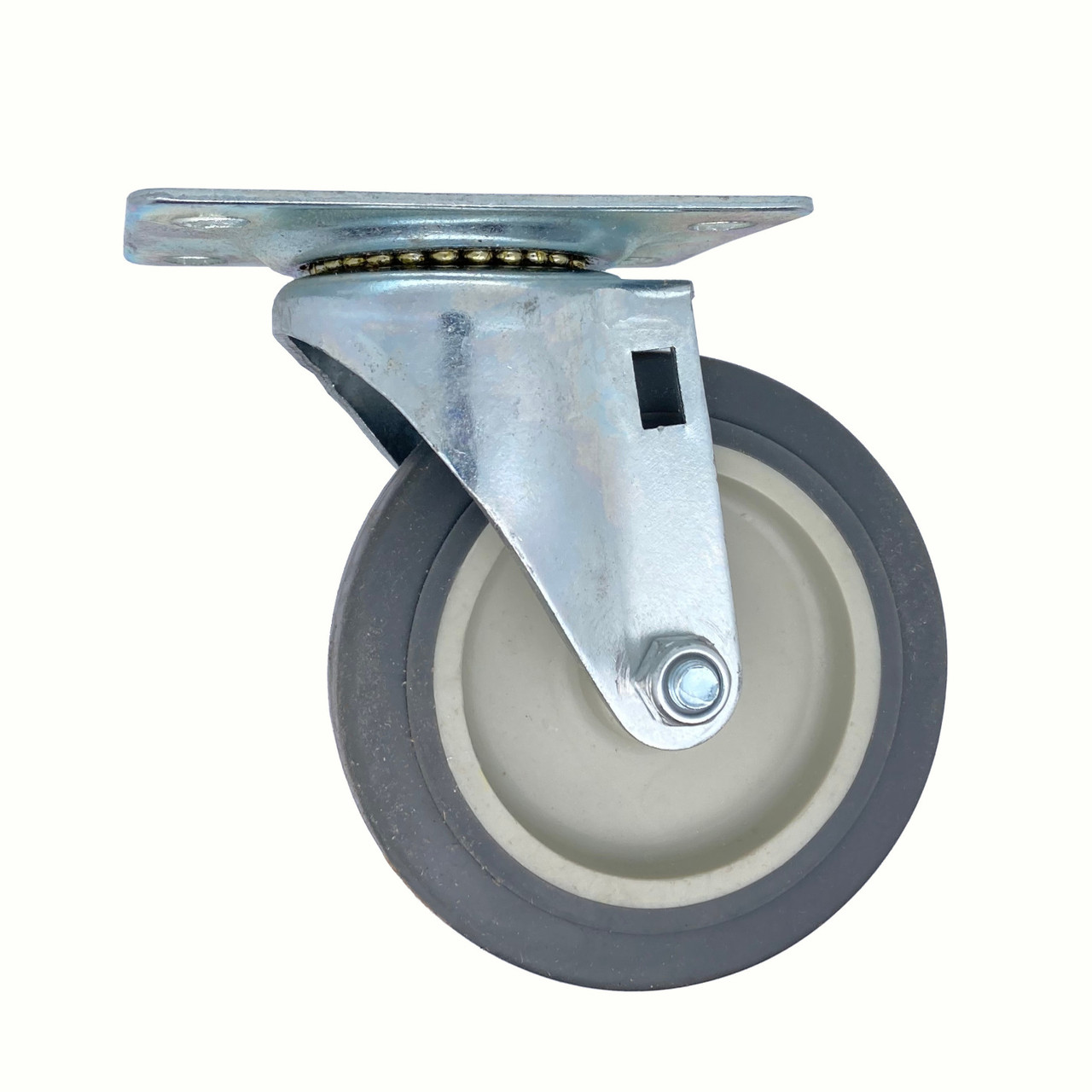 4X1LDTPS 4 Inch Light Duty Swivel Caster, TPR Wheel, 190 lb. capacity