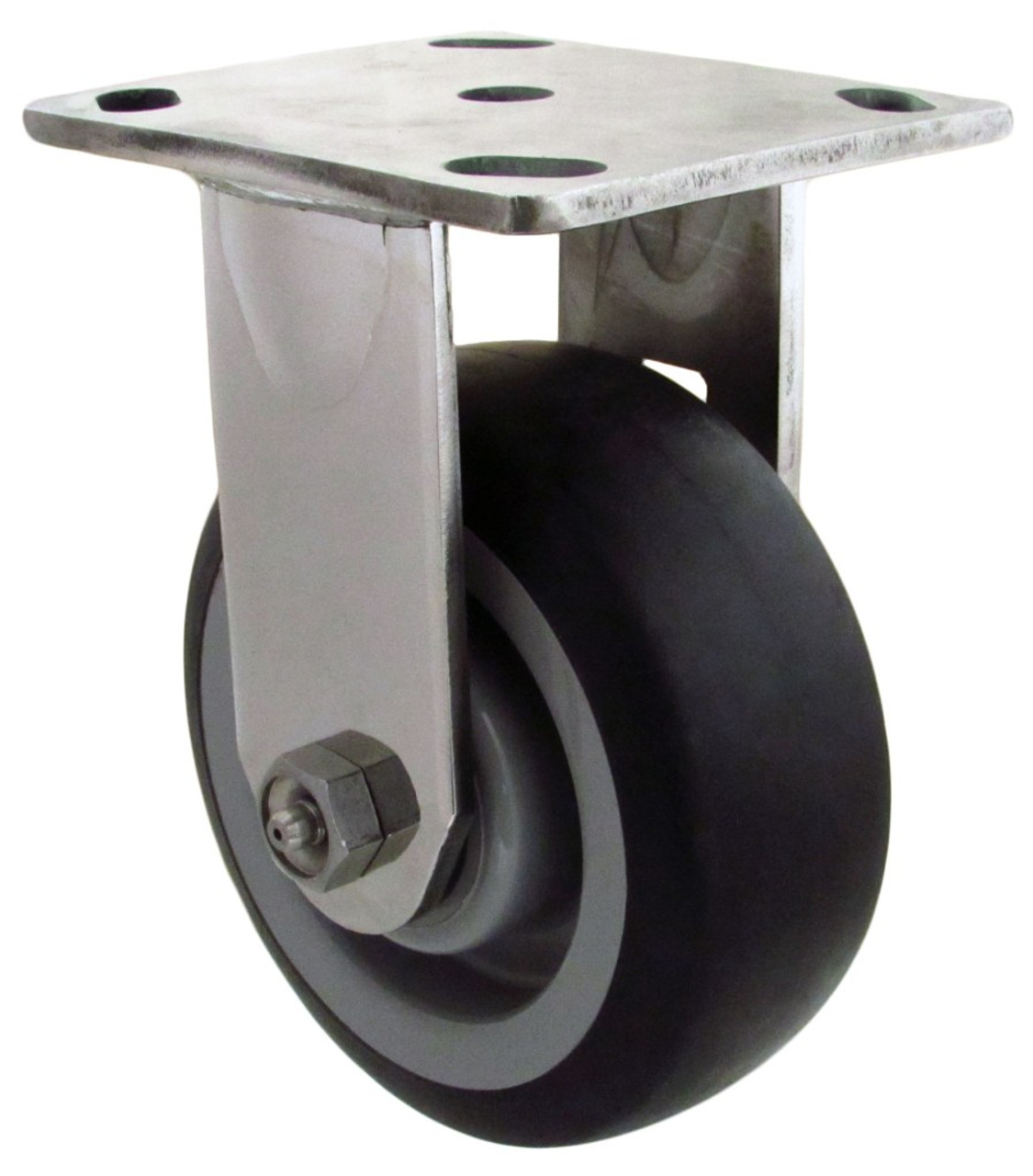 MD316TP5-R 5 Inch 316 Stainless Steel Rigid Caster with TPR Wheel