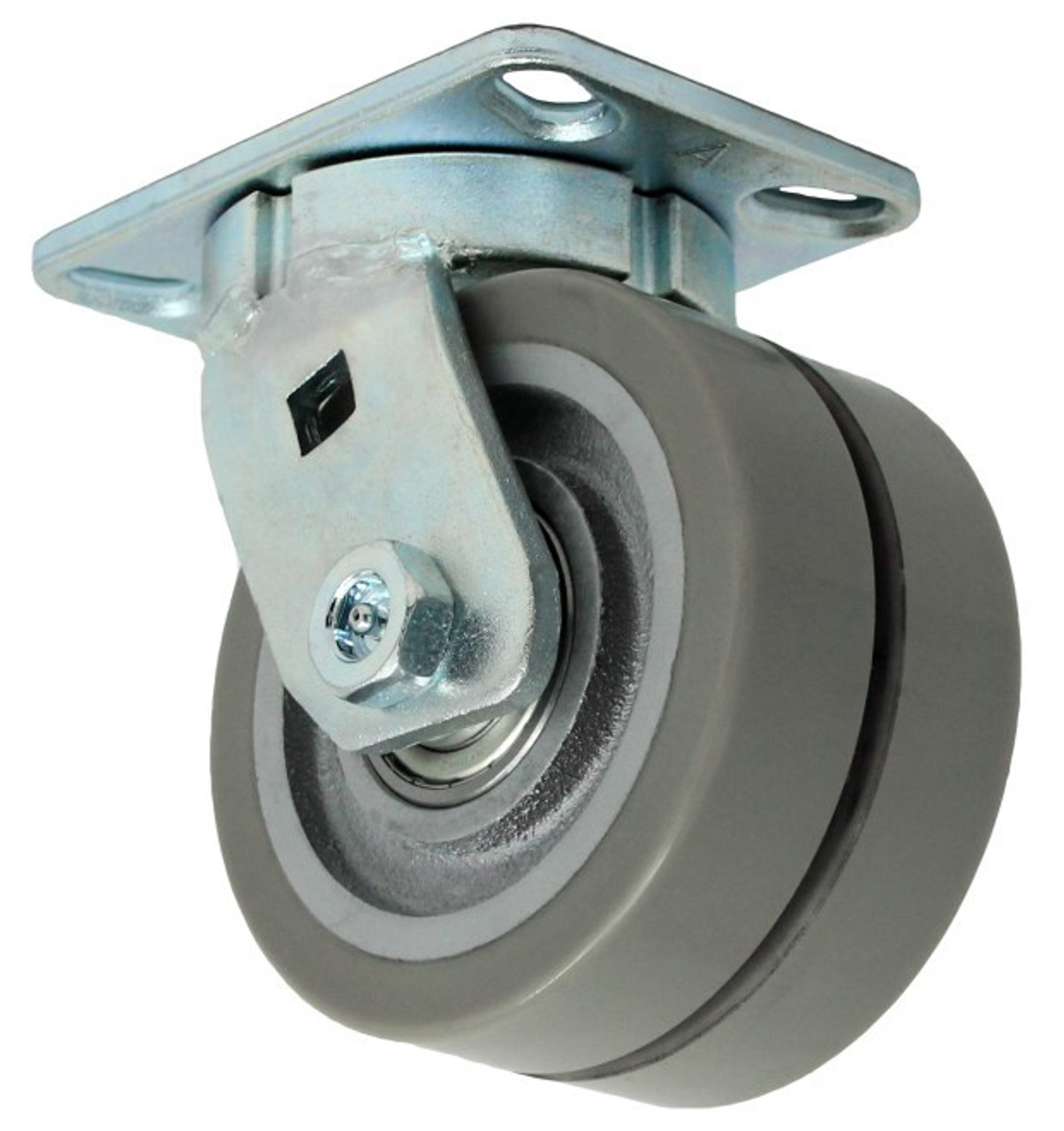 8DDWLG57S 8 Inch Heavy Duty Kingpinless Caster with Dual Polyurethane Wheels