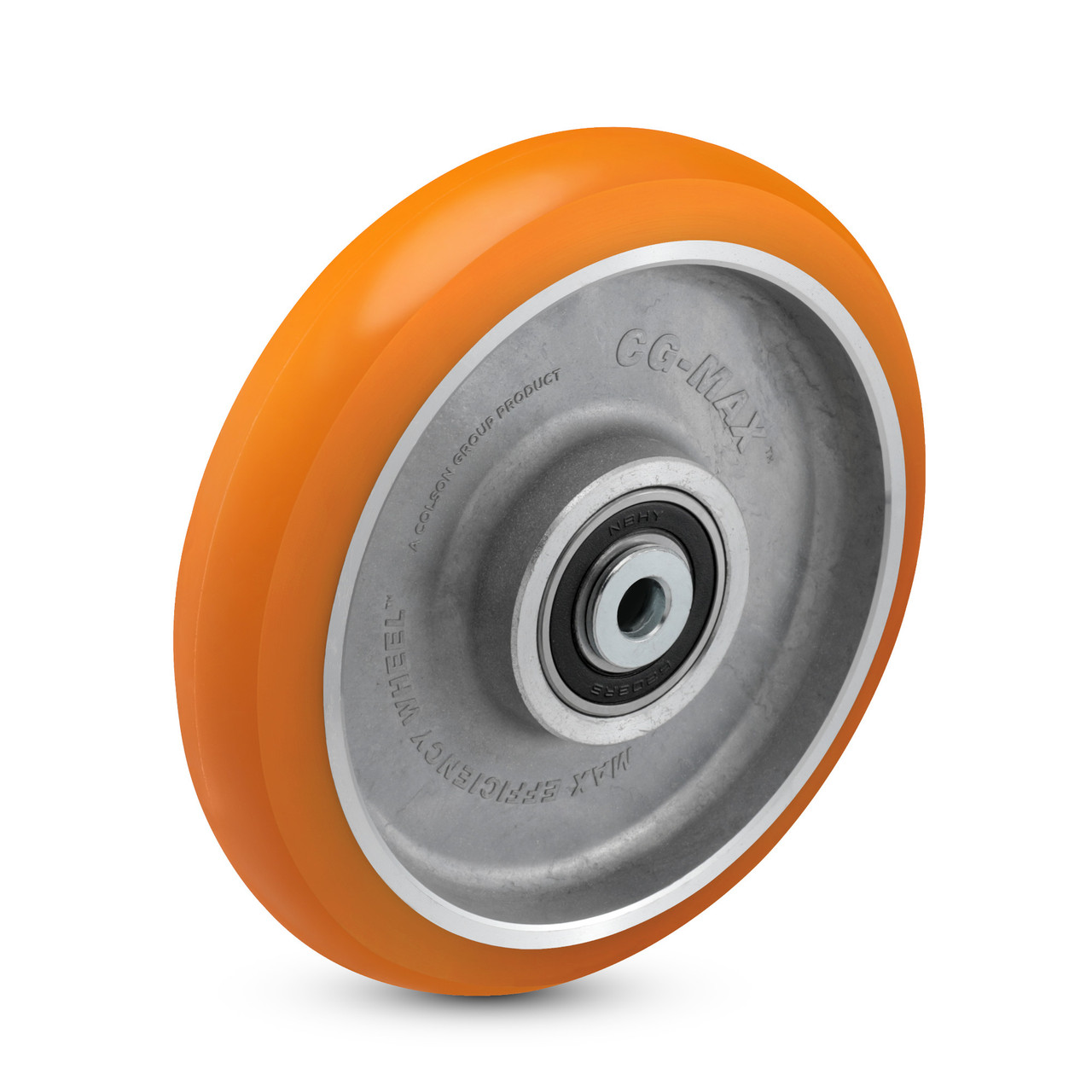 2.00006.AN8 Colson Yellow CG Max Wheel, 6" x 1-1/4", 550 pound capacity