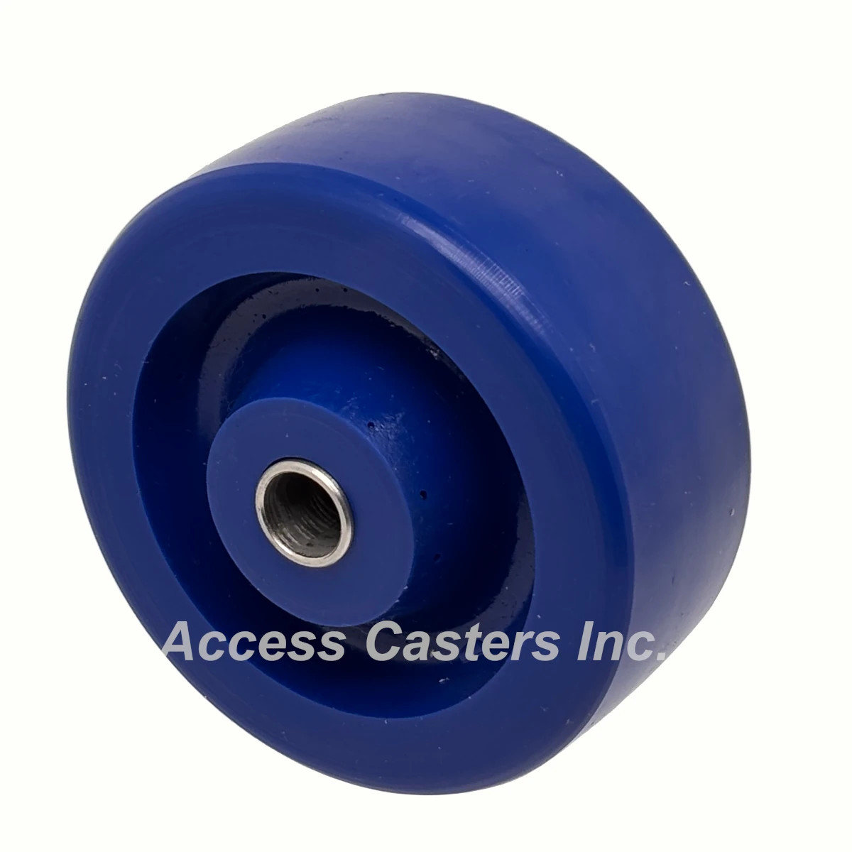 LD316PLY3-S Light Duty 3 Inch 316 Stainless Steel Swivel Caster, Blue Poly Wheel
