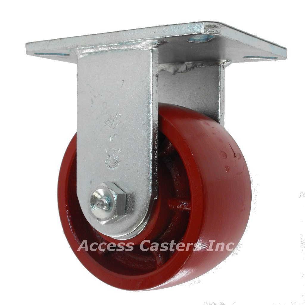 10T75CDR 10 Inch Economical Heavy Duty Rigid Caster, Ductile Iron Wheel