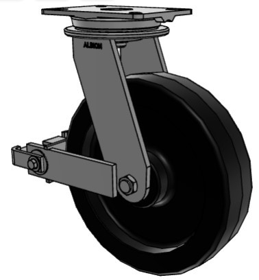 90TM12501SP Albion Caster, swivel with brake