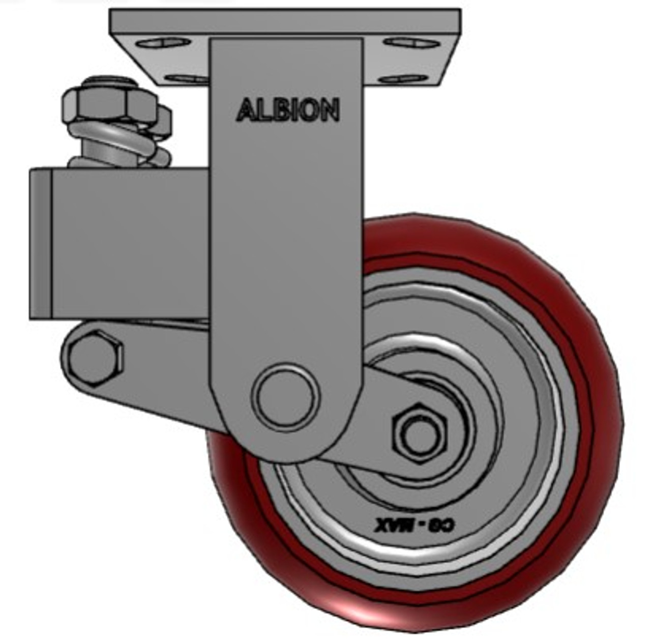 40AX06228R Albion 6" spring-loaded rigid caster 40AX06228R Albion 6" spring-loaded rigid caster