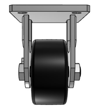 610NX06528R Albion rigid caster, 7200 pound capacity