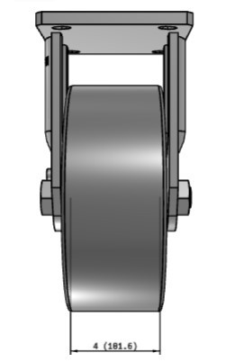 610FS10709R Albion Heavy-Duty Rigid Caster