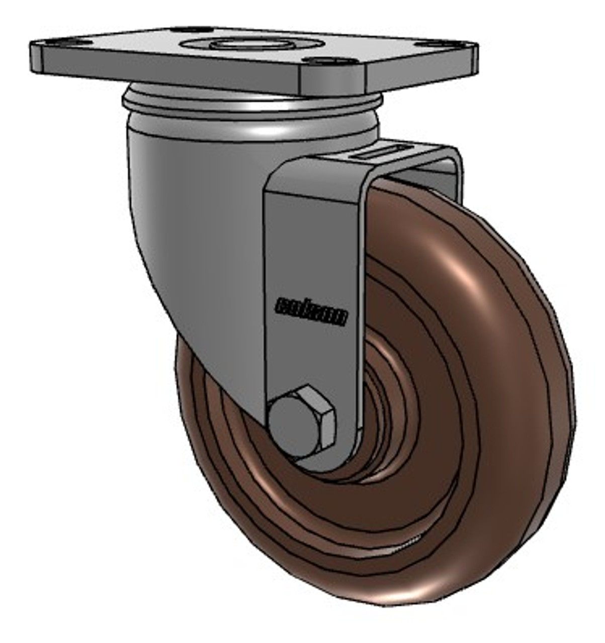2.04456.52HT Colson 4" stainless steel swivel caster with Thermo® high-temp wheel