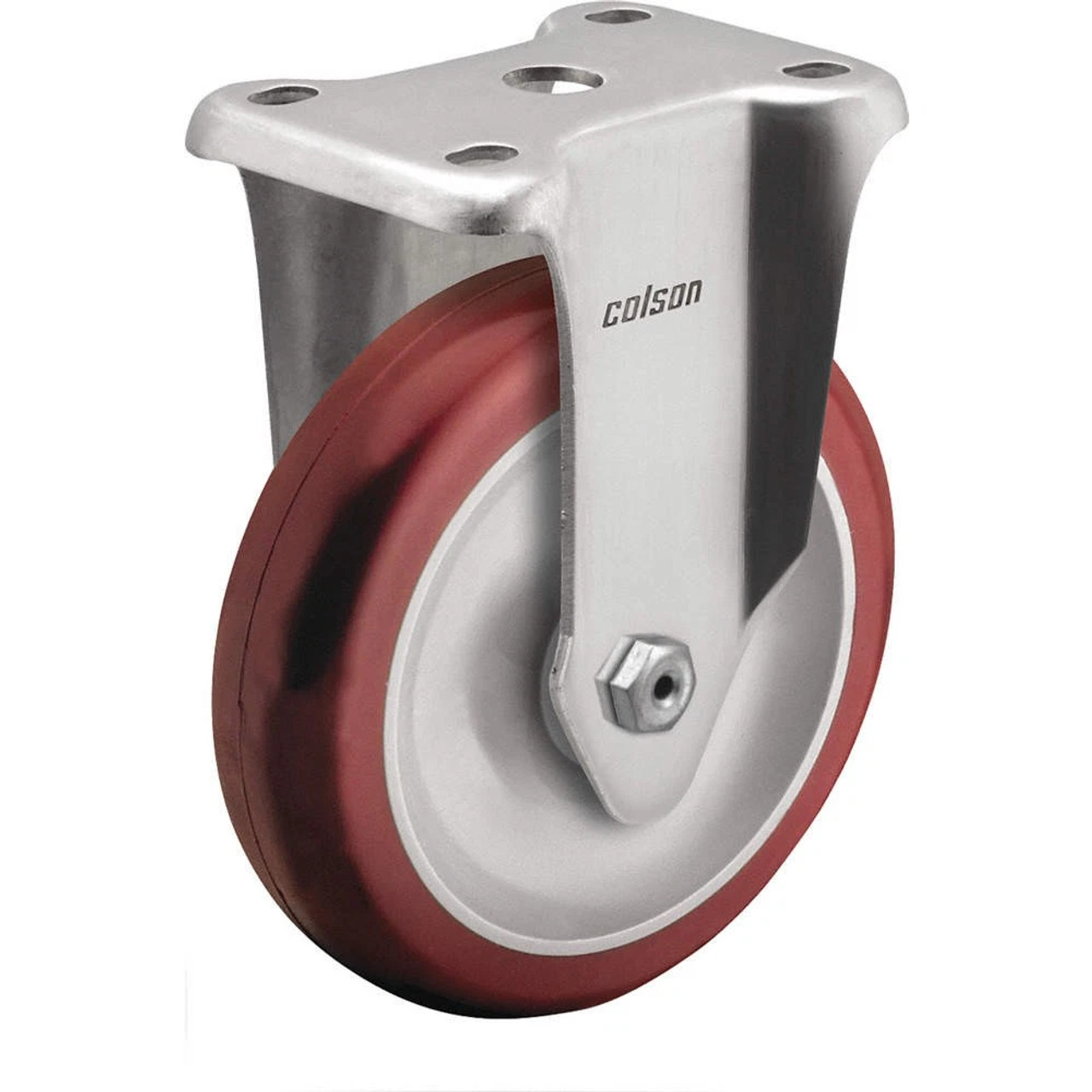 2.05408.944 Colson 5" stainless steel rigid caster with Polyurethane HI-TECH wheel