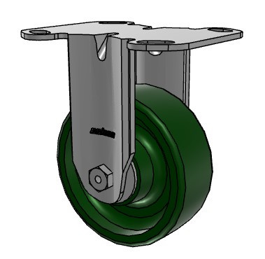 3.00408.109 Colson 4" Rigid Caster with Cast Iron Wheel