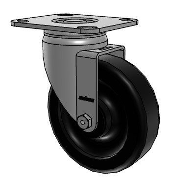 3.00517.309 Colson 5" Swivel Caster with Phenolic Wheel