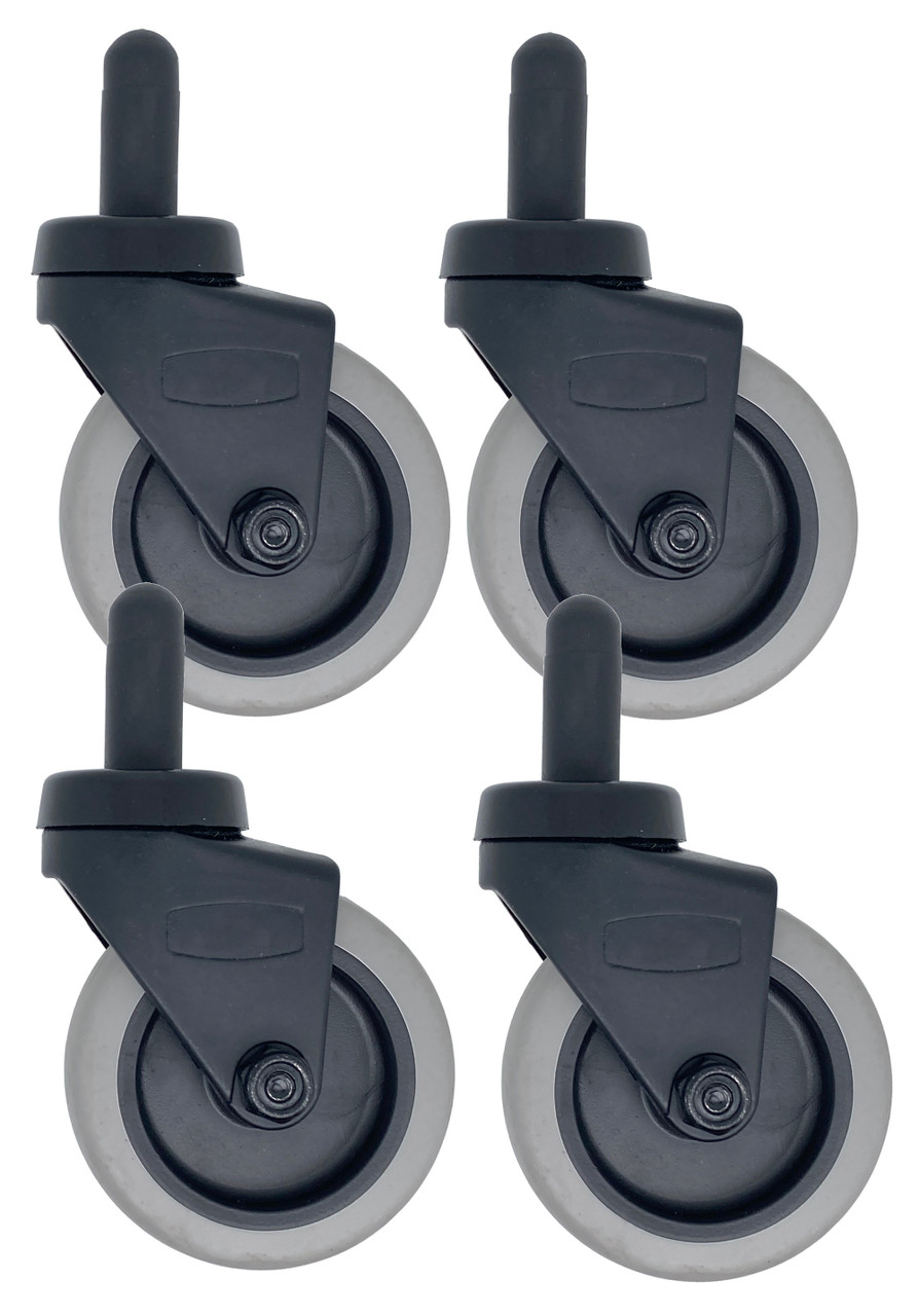 3MOPCASTERSET Caster set of 3" mop bucket casters for Rubbermaid and other mop buckets