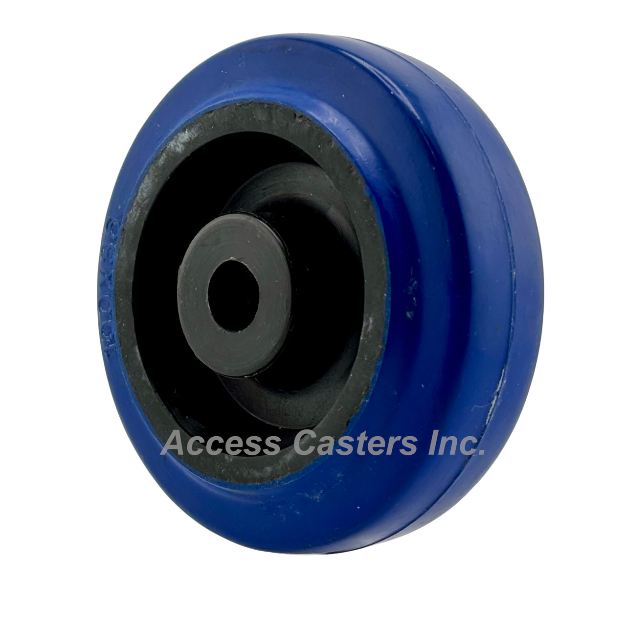 4RDCW 4" x 1-1/4" Blue Elastomer Tread Road Case Wheel