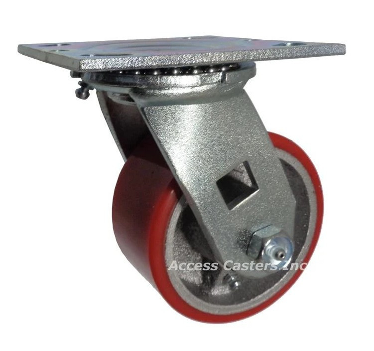 4" Poly on cast swivel casters